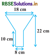RBSE Solutions for Class 10 Maths Chapter 13 पृष्ठीय क्षेत्रफल एवं आयतन Ex 13.5 Q5