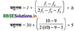 RBSE Solutions for Class 10 Maths Chapter 14 सांख्यिकी Ex 14.2 Q4.1