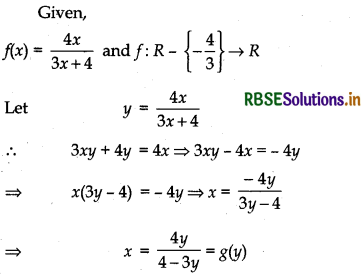 RBSE Solutions for Class 12 Maths Chapter 1 Relations and Functions Ex 1.3 5