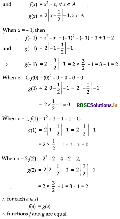 RBSE Solutions for Class 12 Maths Chapter 1 Relations and Functions Miscellaneous Exercise 11