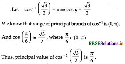 RBSE Solutions for Class 12 Maths Chapter 2 Inverse Trigonometric Functions Ex 2.1 2