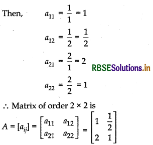 RBSE Solutions for Class 12 Maths Chapter 3 Matrices Ex 3.1 2