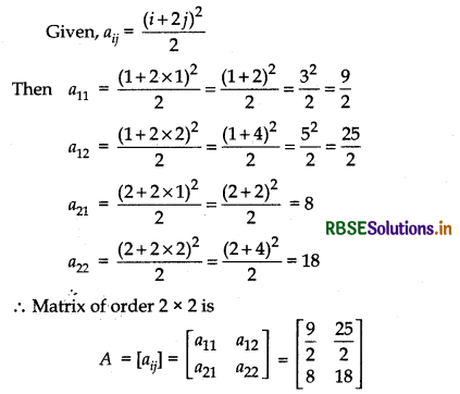 RBSE Solutions for Class 12 Maths Chapter 3 Matrices Ex 3.1 3