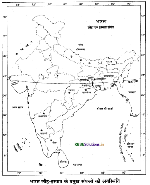 RBSE Class 12 Geography Important Questions Chapter 8 निर्माण उद्योग 10