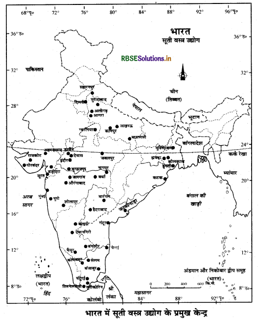 RBSE Class 12 Geography Important Questions Chapter 8 निर्माण उद्योग 2