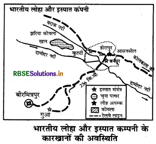 RBSE Class 12 Geography Important Questions Chapter 8 निर्माण उद्योग 8