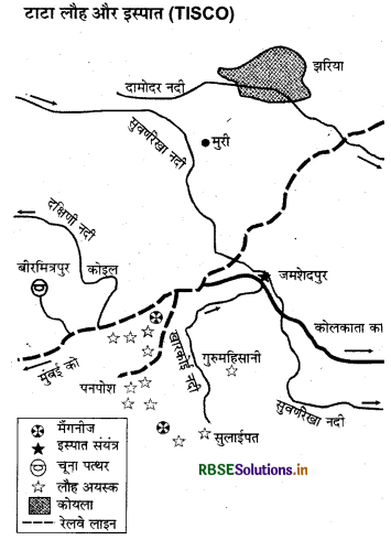 RBSE Class 12 Geography Important Questions Chapter 8 निर्माण उद्योग 9