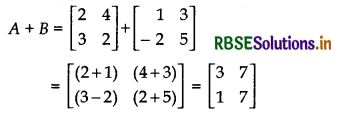 RBSE Solutions for Class 12 Maths Chapter 3 Matrices Ex 3.2 1