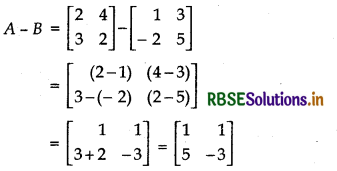 RBSE Solutions for Class 12 Maths Chapter 3 Matrices Ex 3.2 2