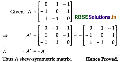 RBSE Solutions for Class 12 Maths Chapter 3 Matrices Ex 3.3 11