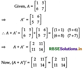 RBSE Solutions for Class 12 Maths Chapter 3 Matrices Ex 3.3 12