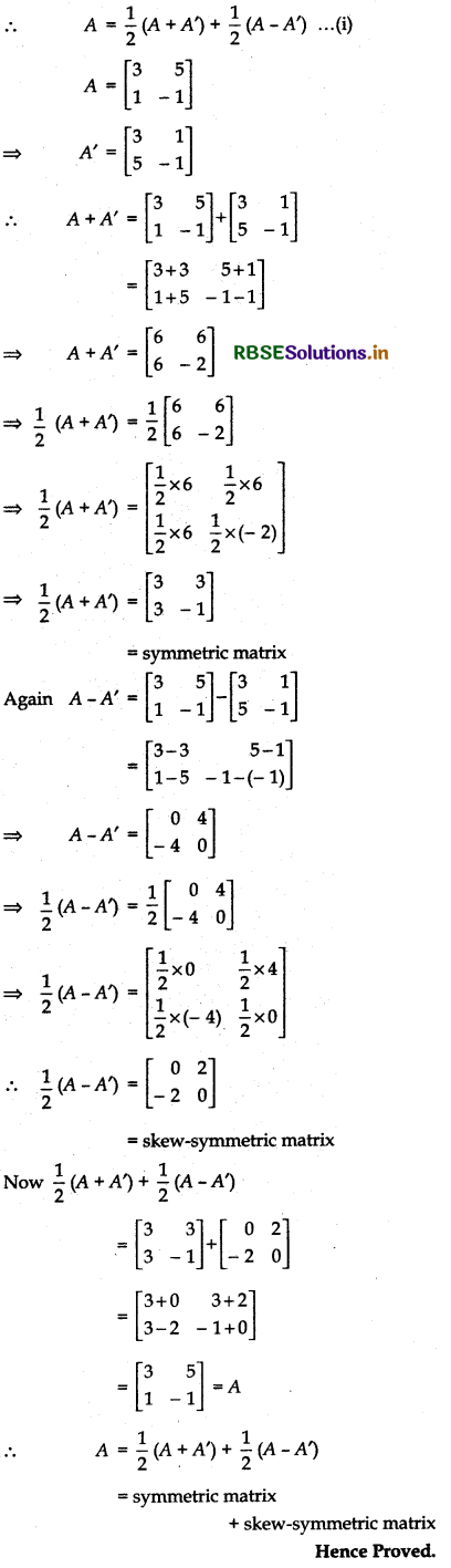 RBSE Solutions for Class 12 Maths Chapter 3 Matrices Ex 3.3 15