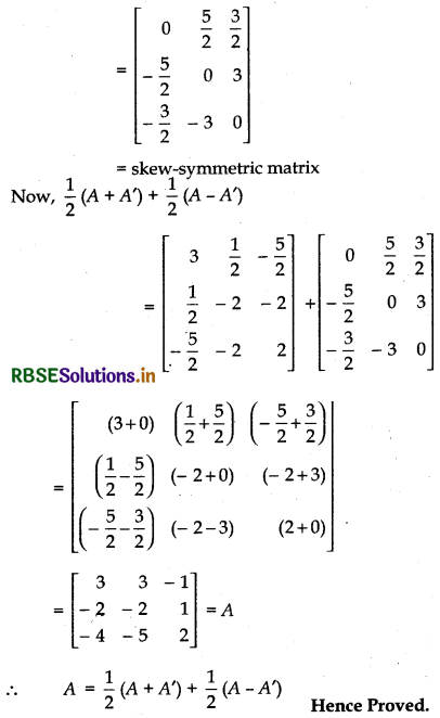 RBSE Solutions for Class 12 Maths Chapter 3 Matrices Ex 3.3 21