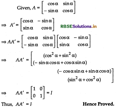 RBSE Solutions for Class 12 Maths Chapter 3 Matrices Ex 3.3 8