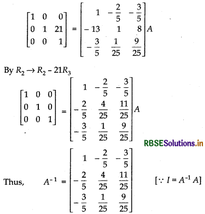 RBSE Solutions for Class 12 Maths Chapter 3 Matrices Ex 3.4 18