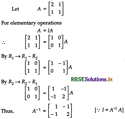RBSE Solutions for Class 12 Maths Chapter 3 Matrices Ex 3.4 2