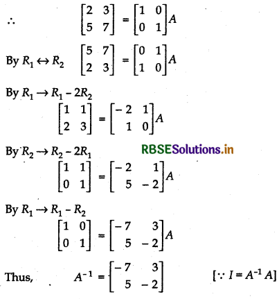RBSE Solutions for Class 12 Maths Chapter 3 Matrices Ex 3.4 4