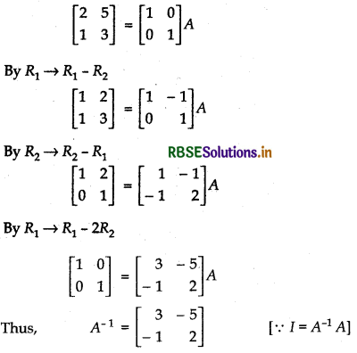 RBSE Solutions for Class 12 Maths Chapter 3 Matrices Ex 3.4 6