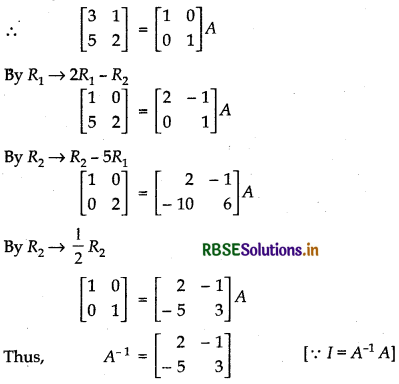 RBSE Solutions for Class 12 Maths Chapter 3 Matrices Ex 3.4 7