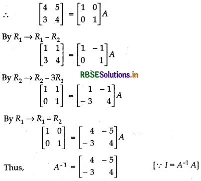 RBSE Solutions for Class 12 Maths Chapter 3 Matrices Ex 3.4 8