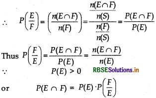 RBSE Class 12 Maths Notes Chapter 13 Probability 1