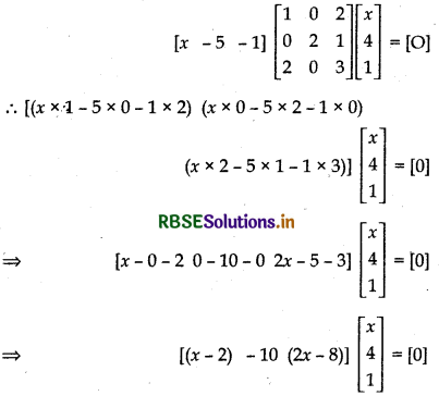RBSE Solutions for Class 12 Maths Chapter 3 Matrices Miscellaneous Exercise 10