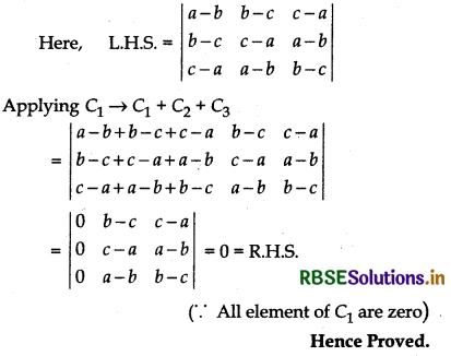 RBSE Solutions for Class 12 Maths Chapter 4 Determinants Ex 4.2 2