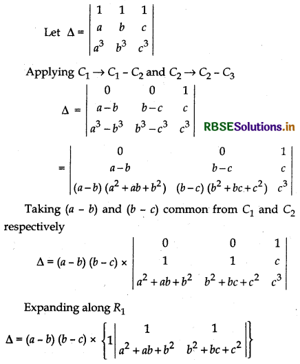 RBSE Solutions for Class 12 Maths Chapter 4 Determinants Ex 4.2 9