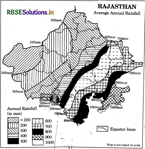 RBSE Solutions for Class 6 Our Rajasthan Map Based Questions Q17
