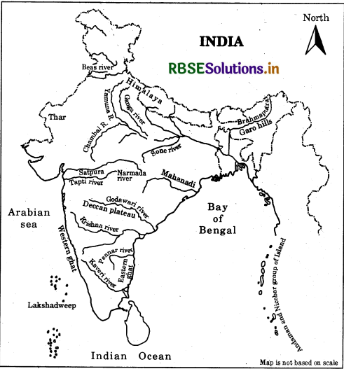 RBSE Solutions for Class 6 Our Rajasthan Map Based Questions Q6