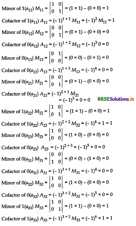 RBSE Solutions for Class 12 Maths Chapter 4 Determinants Ex 4.4 1