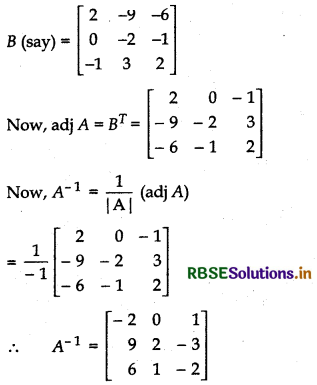RBSE Solutions for Class 12 Maths Chapter 4 Determinants Ex 4.5 10
