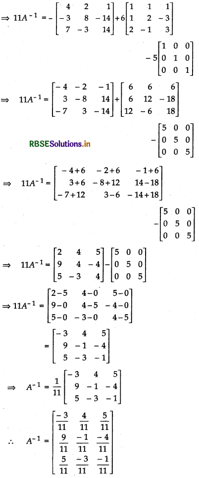 RBSE Solutions for Class 12 Maths Chapter 4 Determinants Ex 4.5 19