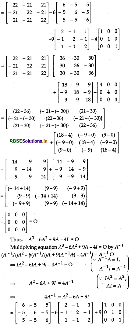 RBSE Solutions for Class 12 Maths Chapter 4 Determinants Ex 4.5 21