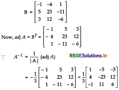 RBSE Solutions for Class 12 Maths Chapter 4 Determinants Ex 4.5 9