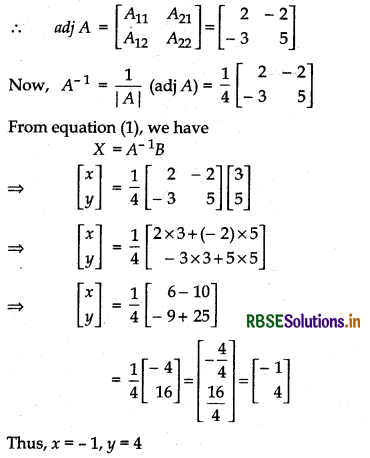 RBSE Solutions for Class 12 Maths Chapter 4 Determinants Ex 4.6 14