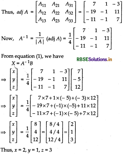 RBSE Solutions for Class 12 Maths Chapter 4 Determinants Ex 4.6 22