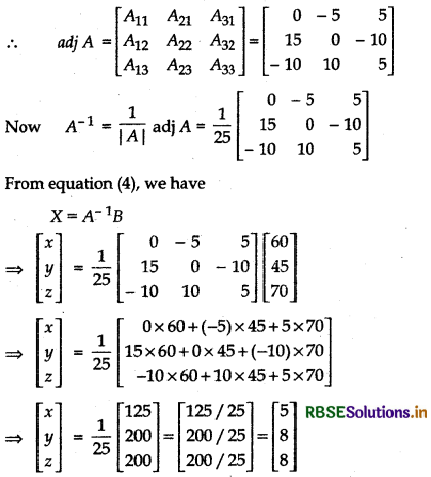 RBSE Solutions for Class 12 Maths Chapter 4 Determinants Ex 4.6 27