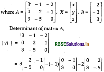 RBSE Solutions for Class 12 Maths Chapter 4 Determinants Ex 4.6 5