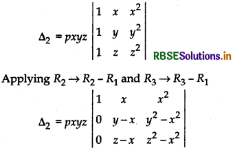 RBSE Solutions for Class 12 Maths Chapter 4 Determinants Miscellaneous Exercise 21