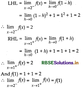 RBSE Solutions for Class 12 Maths Chapter 5 Continuity and Differentiability Ex 5.1 21