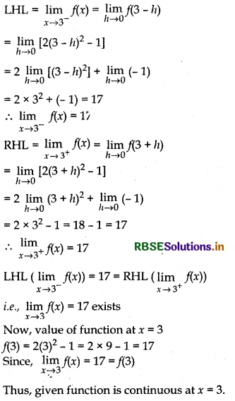 RBSE Solutions for Class 12 Maths Chapter 5 Continuity and Differentiability Ex 5.1 4