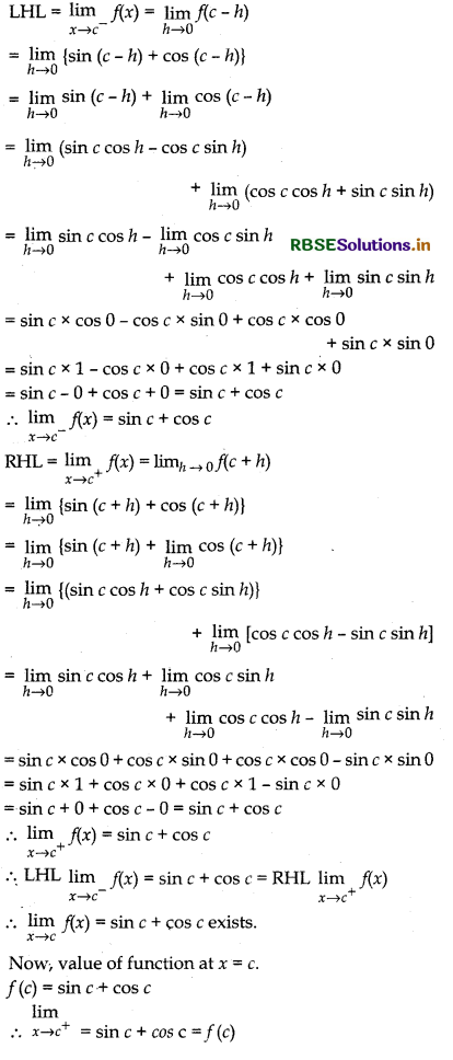 RBSE Solutions for Class 12 Maths Chapter 5 Continuity and Differentiability Ex 5.1 47