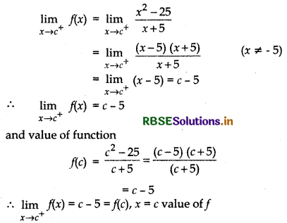 RBSE Solutions for Class 12 Maths Chapter 5 Continuity and Differentiability Ex 5.1 5