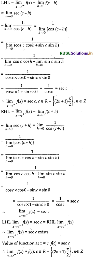 RBSE Solutions for Class 12 Maths Chapter 5 Continuity and Differentiability Ex 5.1 52