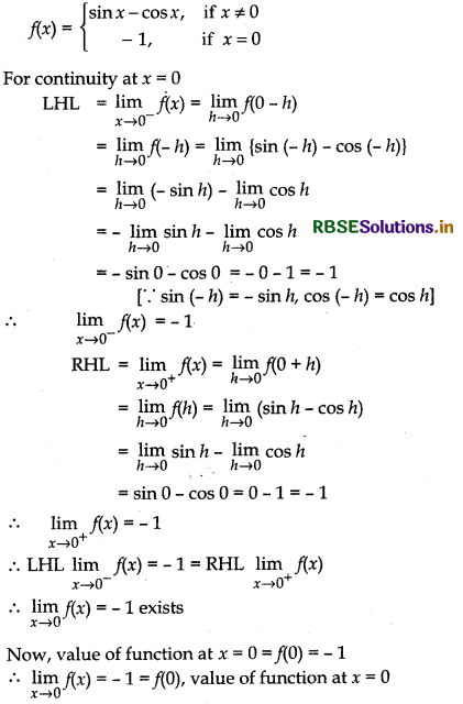RBSE Solutions for Class 12 Maths Chapter 5 Continuity and Differentiability Ex 5.1 60