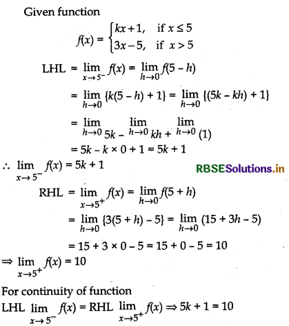 RBSE Solutions for Class 12 Maths Chapter 5 Continuity and Differentiability Ex 5.1 69