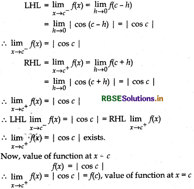 RBSE Solutions for Class 12 Maths Chapter 5 Continuity and Differentiability Ex 5.1 75