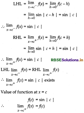 RBSE Solutions for Class 12 Maths Chapter 5 Continuity and Differentiability Ex 5.1 76