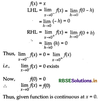 RBSE Solutions for Class 12 Maths Chapter 5 Continuity and Differentiability Ex 5.1 8
